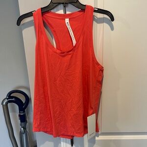 lululemon athletica Coral Red Racerback Tank Top